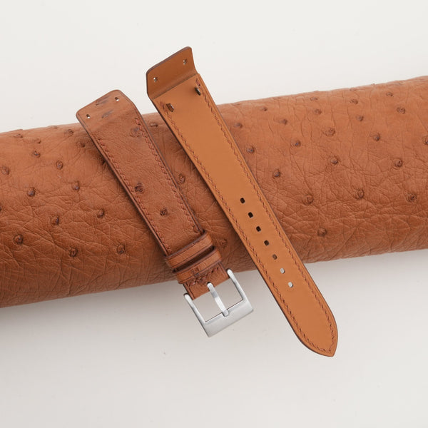 Brown Ostrich Fixed Bars