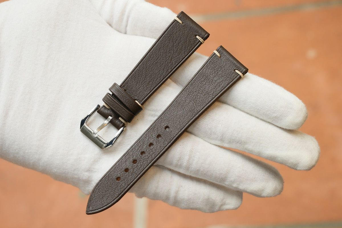 brown swift leather watch strap