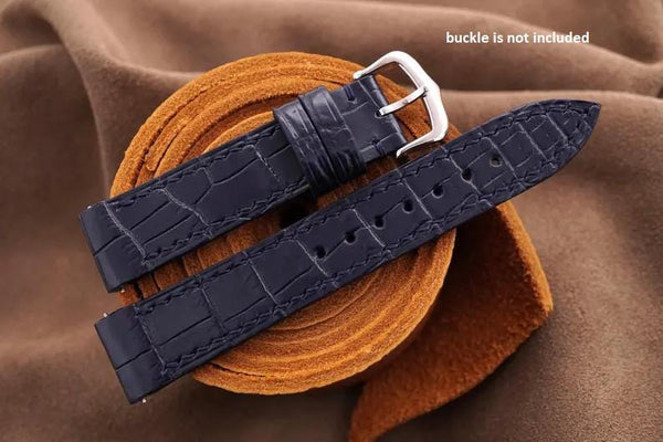 Dark Navy Blue Alligator Wings Cut