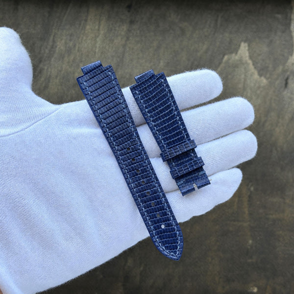 Navy Blue Lizard Middle Cut