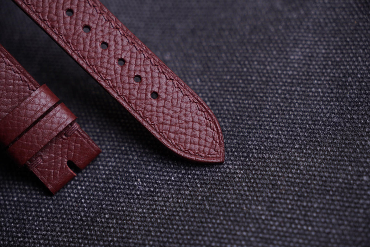 bordeaux epsom leather watch strap – photo 2