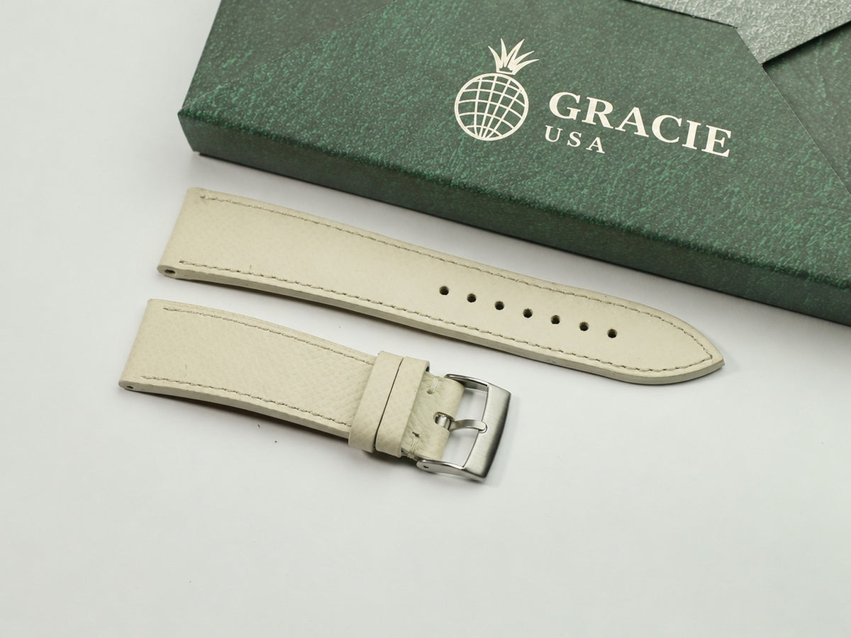 cream epsom leather watch strap – photo 2