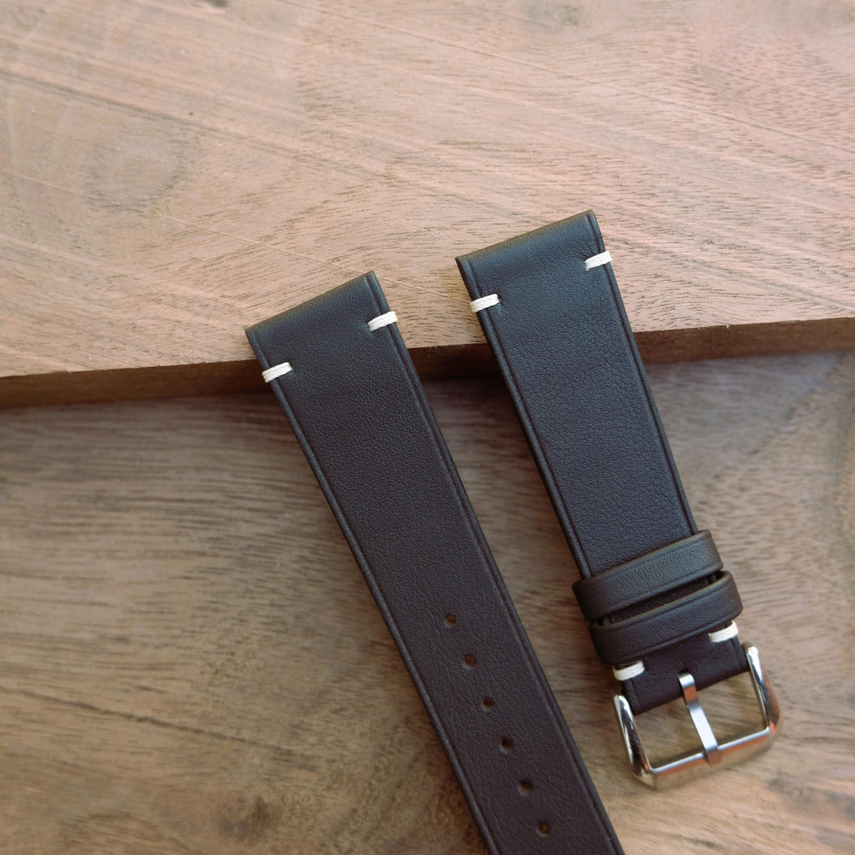 dark brown swift leather watch strap – photo 2