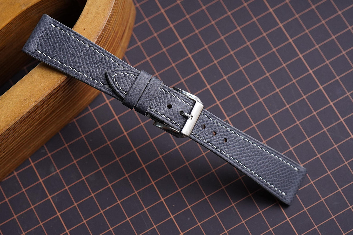 dark gray epsom leather watch strap – photo 2