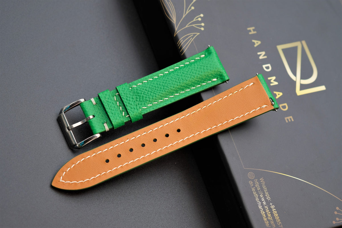 light green epsom leather watch strap – photo 3