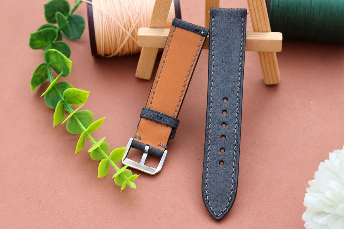 gray babele leather watch strap – photo 3