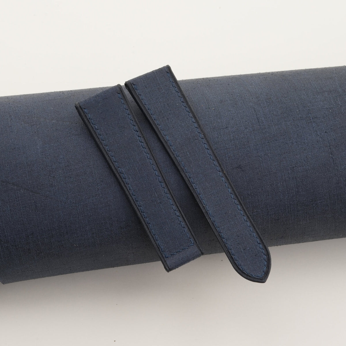 navy babele leather watch strap