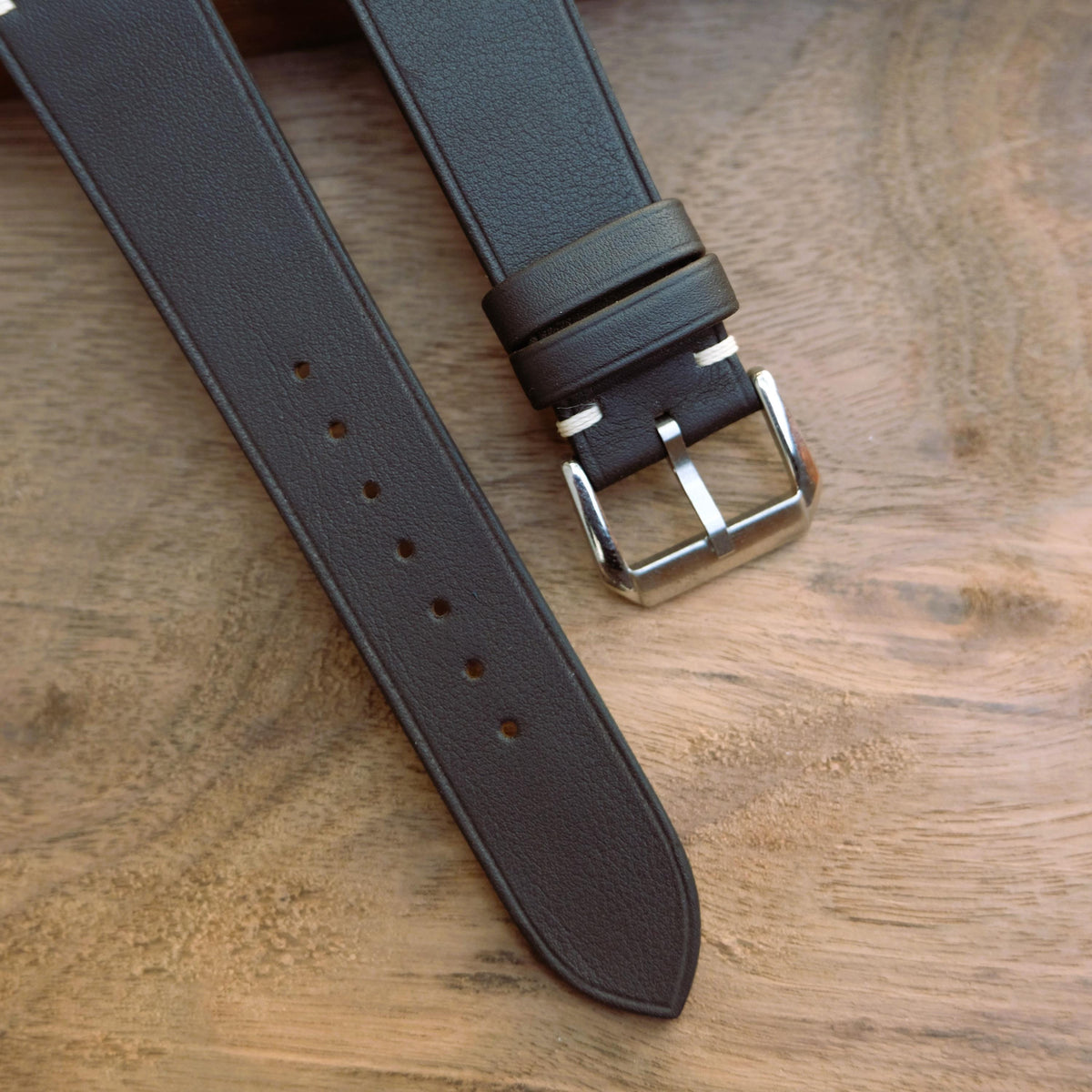 dark brown swift leather watch strap – photo 3