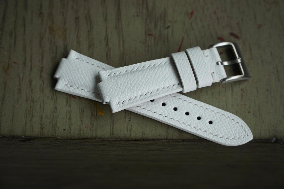 white epsom leather watch strap – photo 3