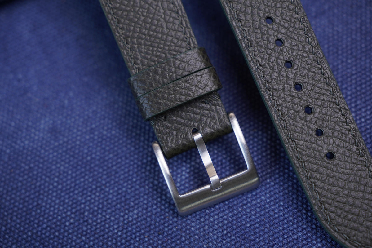 olive epsom leather watch strap – photo 3