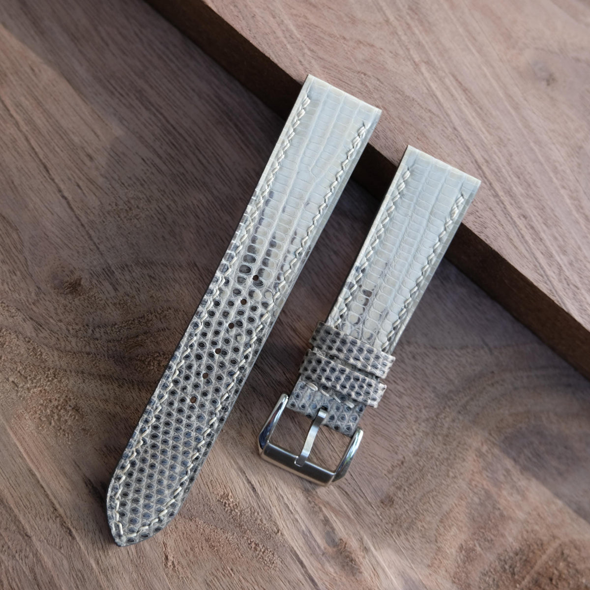 natural lizard leather watch strap – photo 4