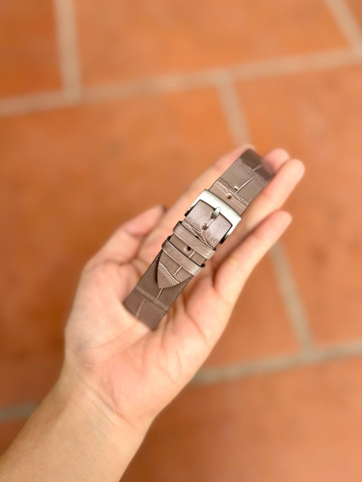 etoupe alligator leather watch strap – photo 5