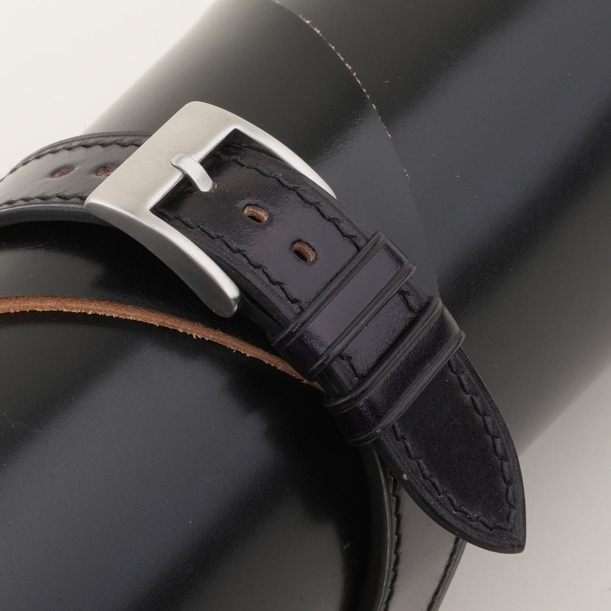black shell cordovan leather watch strap – photo 5
