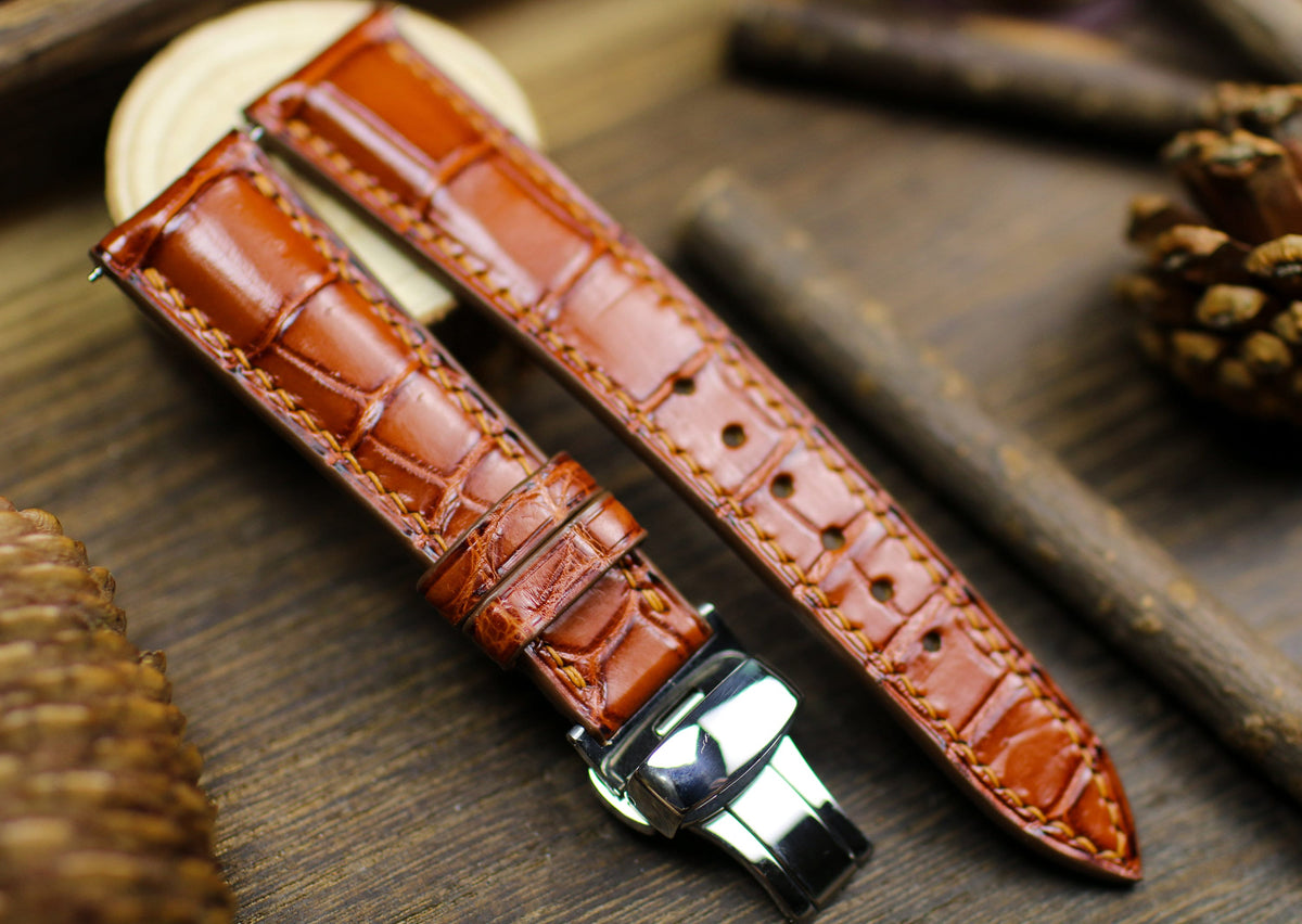 British Tan alligator leather watch strap – photo 4