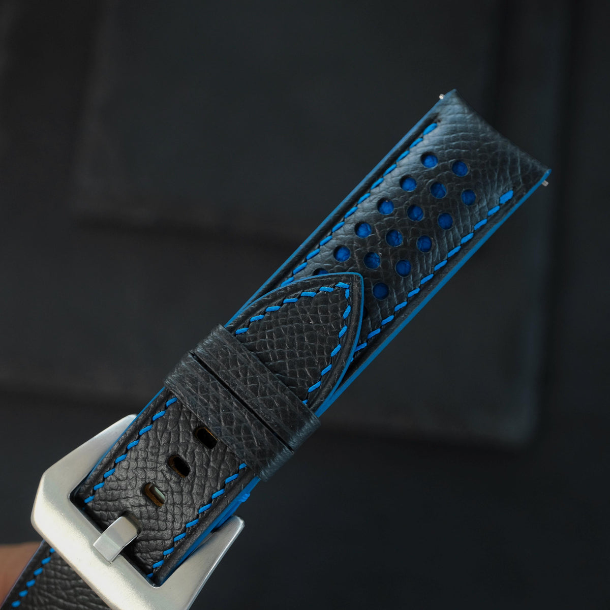 black & blue epsom leather watch strap – photo 8