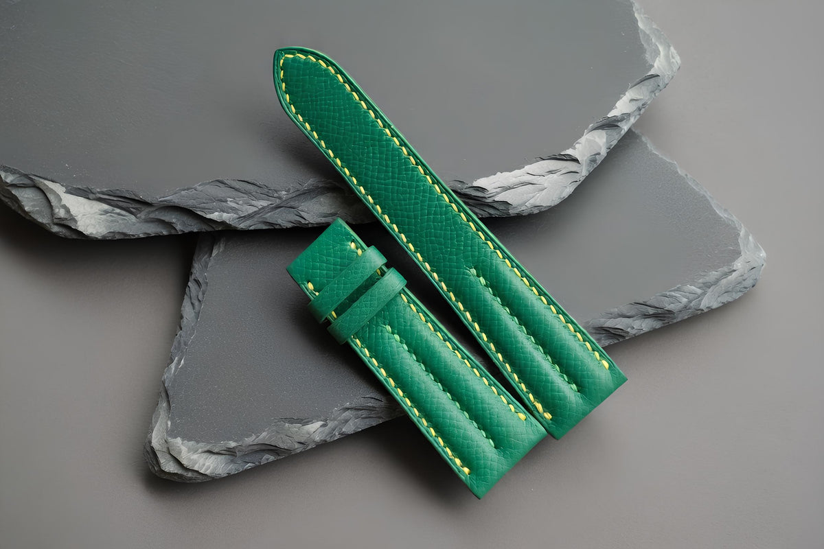 green epsom leather watch strap – photo 4