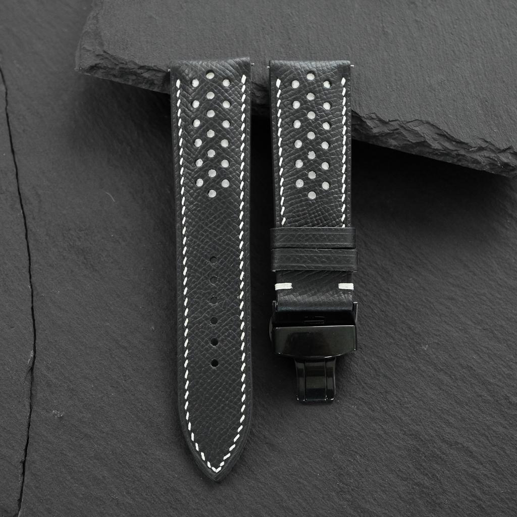 black epsom leather watch strap – photo 4