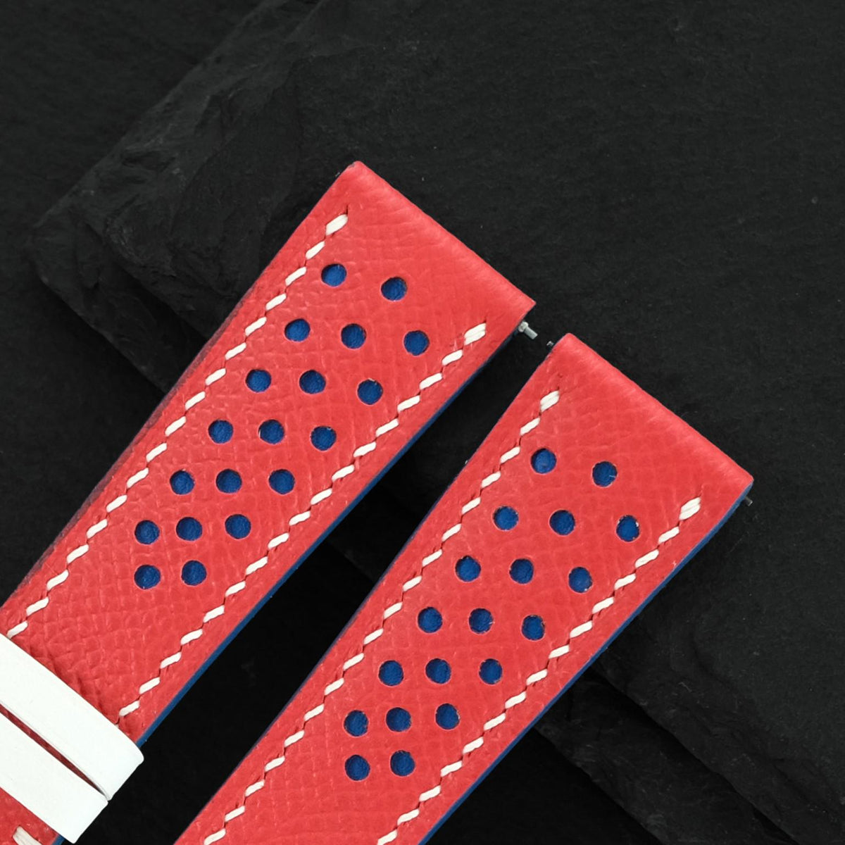 red & black epsom leather watch strap – photo 5