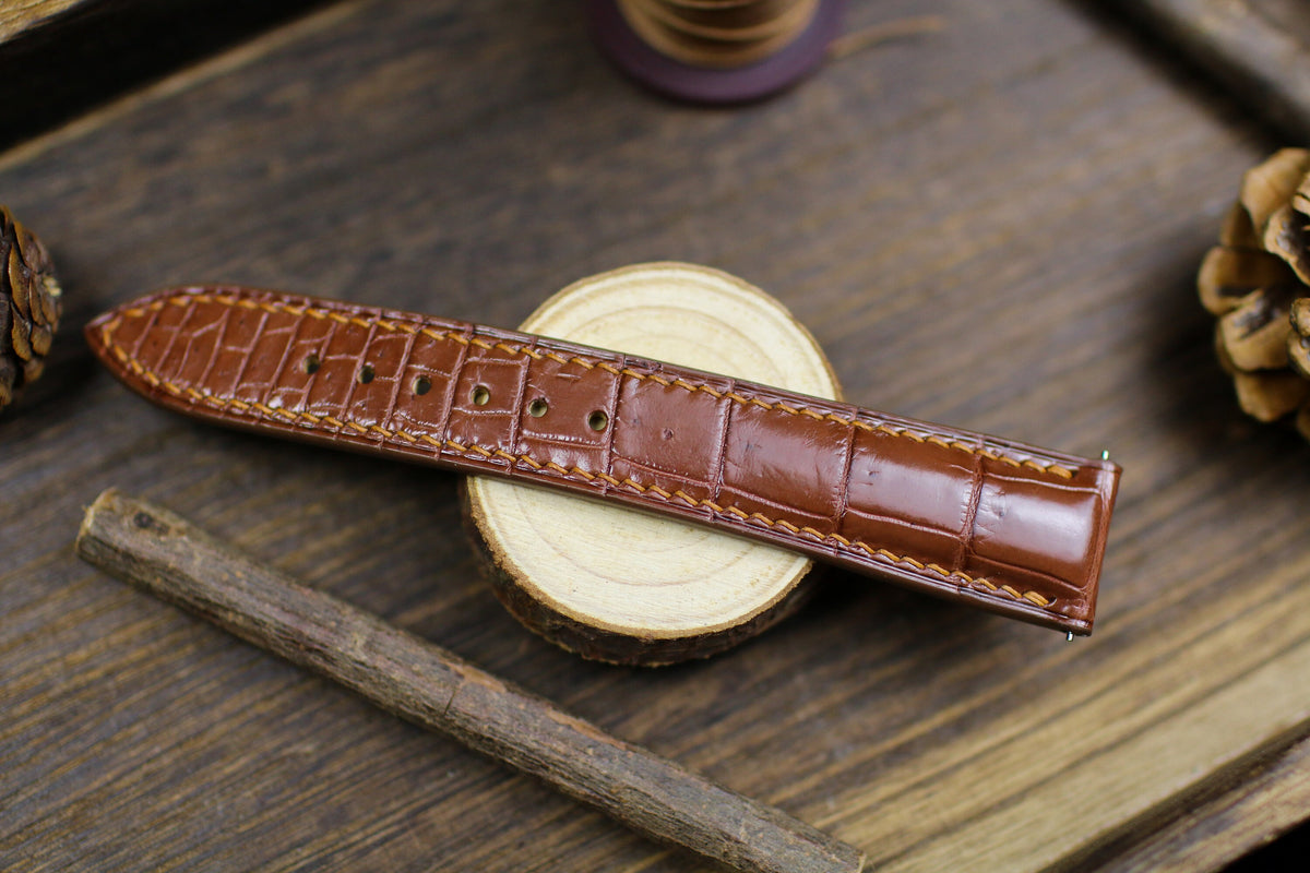 British Tan alligator leather watch strap – photo 6