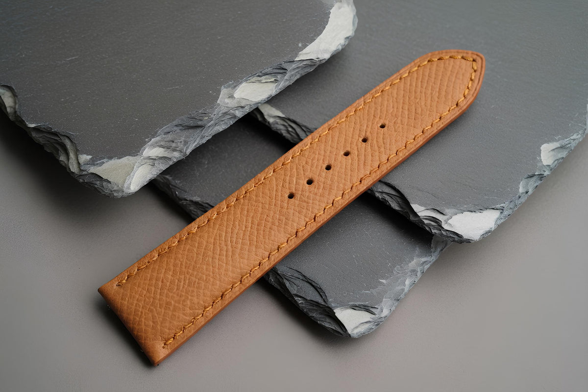 tan brown epsom leather watch strap – photo 5