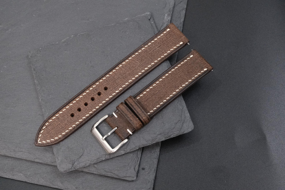 dark brown babele leather watch strap – photo 5