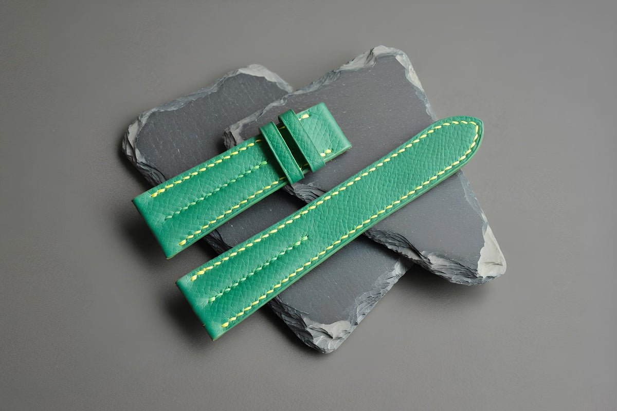 green epsom leather watch strap – photo 6
