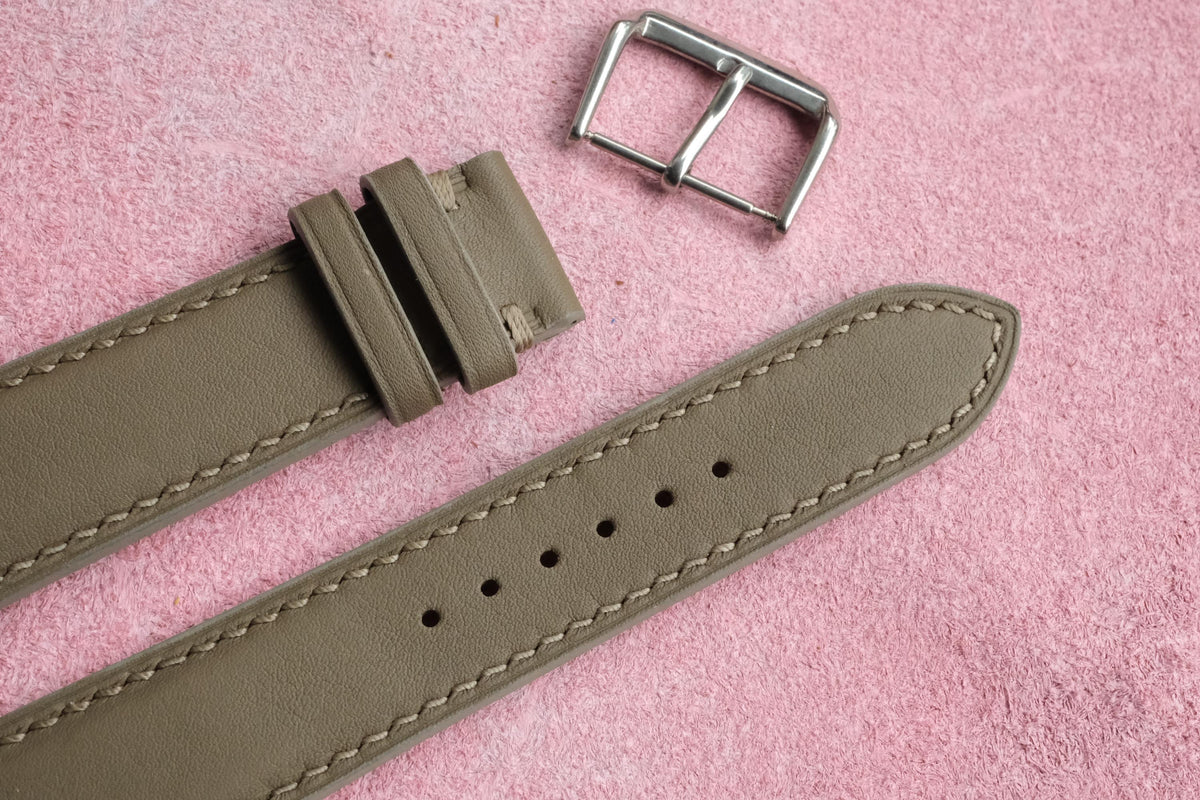 etoupe & taupe swift leather watch strap – photo 6