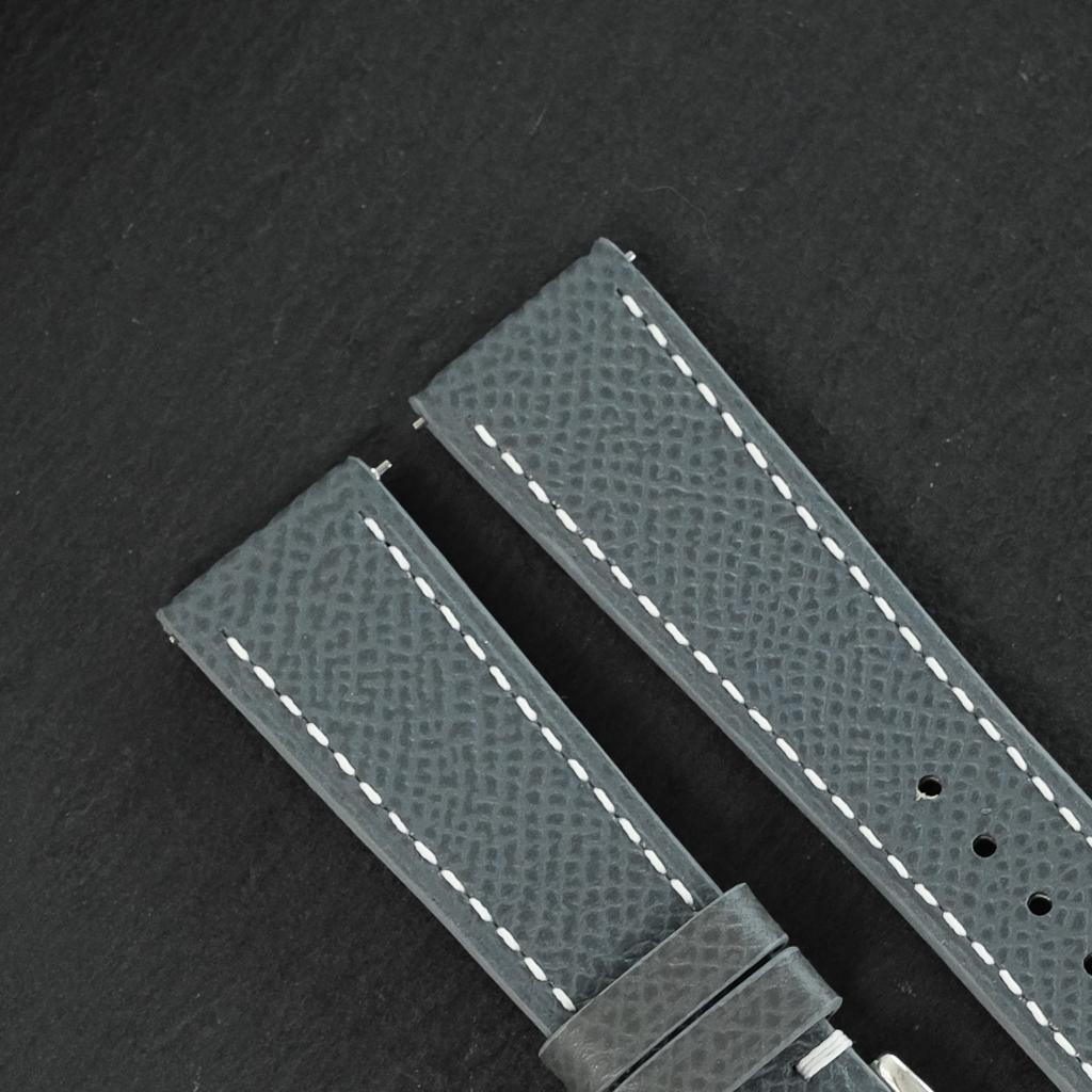 grey epsom leather watch strap – photo 7