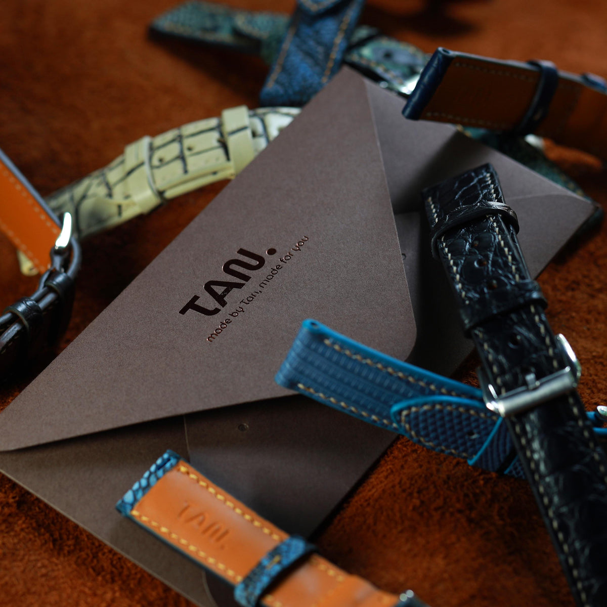 brown alligator leather watch strap – photo 7