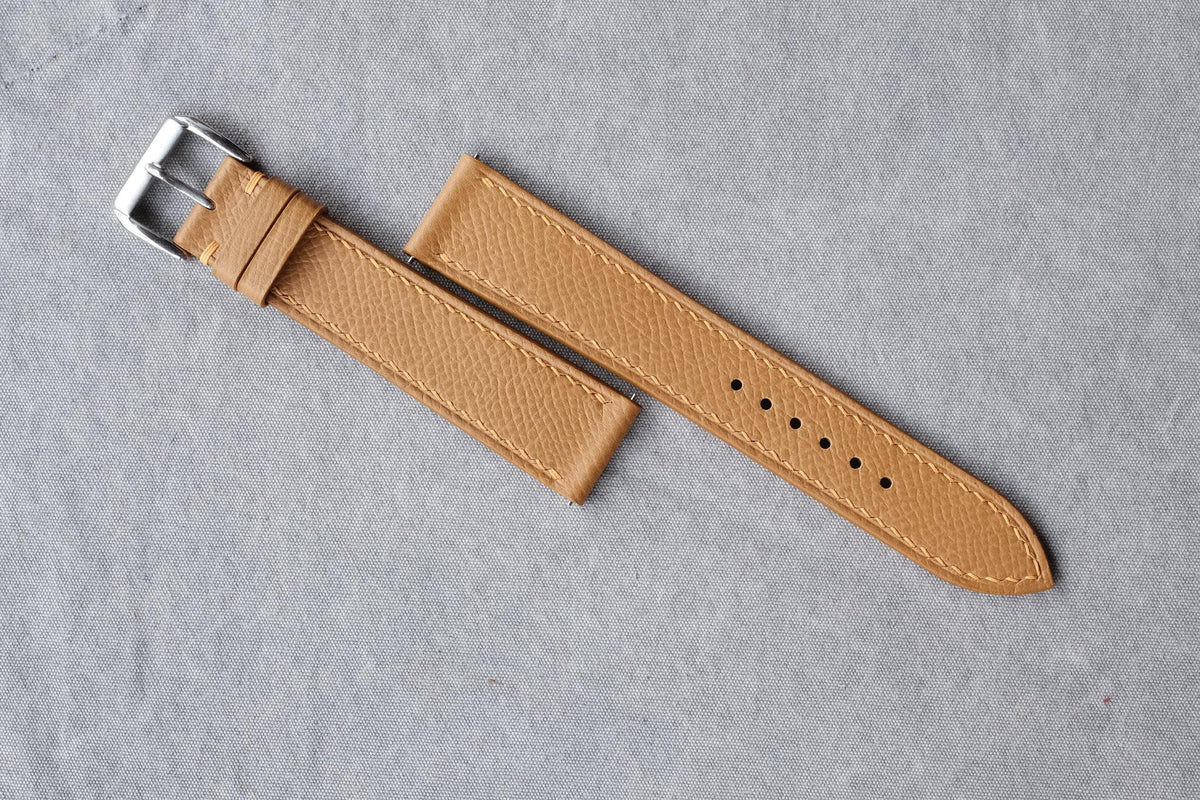 camel epsom leather watch strap – photo 8