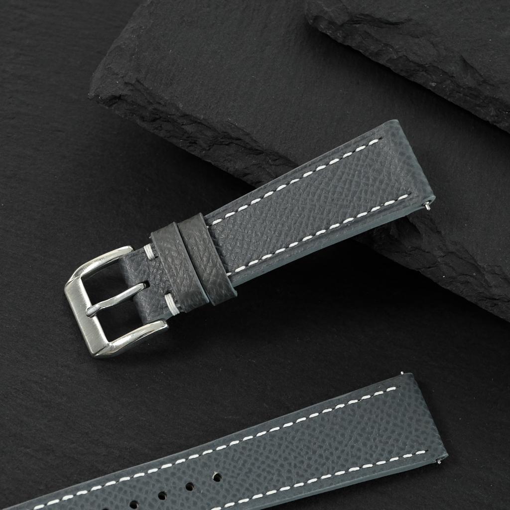 grey epsom leather watch strap – photo 8