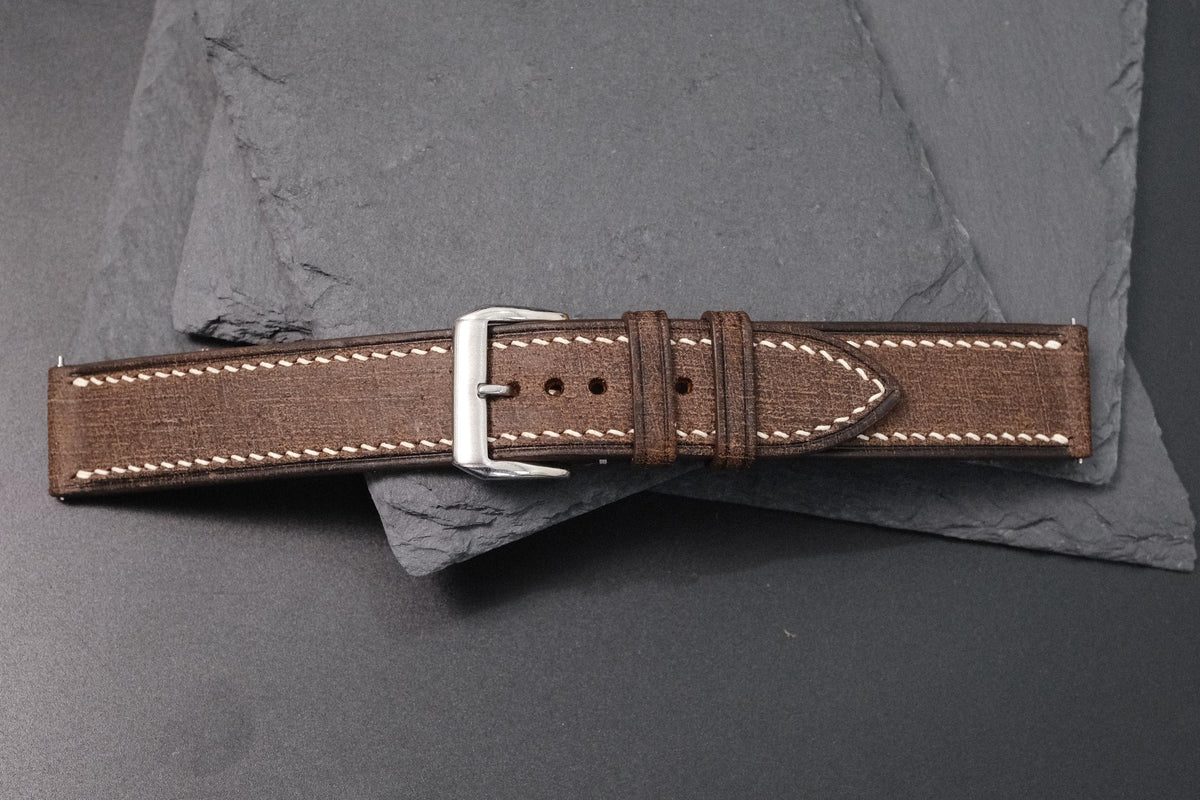 dark brown babele leather watch strap – photo 8