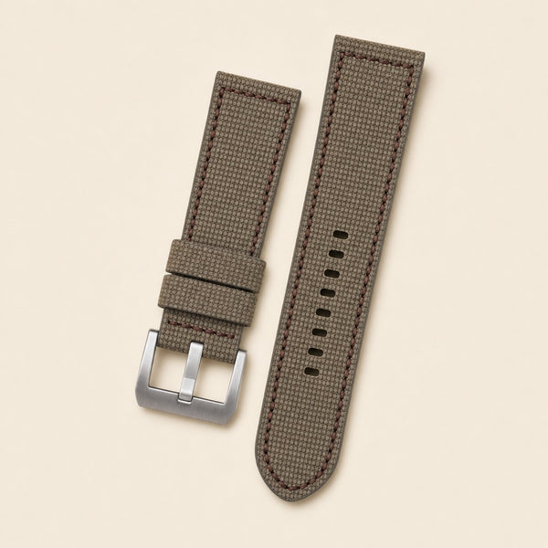 Canvas leather watch straps