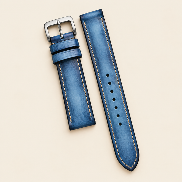Blue Hand-Dyed Patina