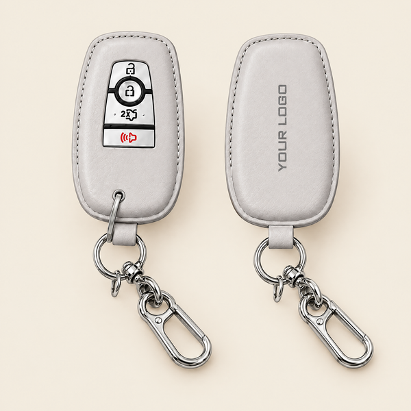 Custom Leather Key Fob Cover – Handstitched Smart Key Case
