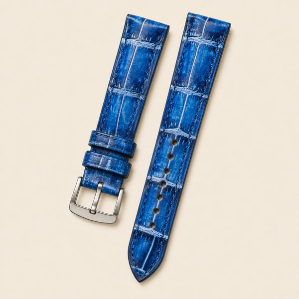 Patina Blue & Light Blue Alligator