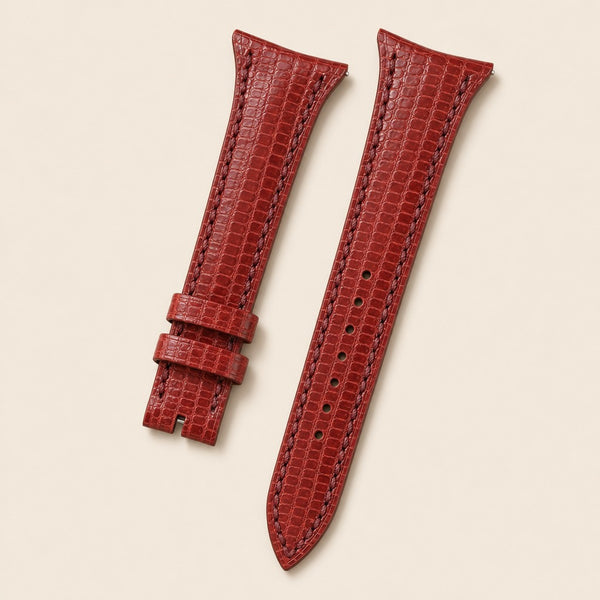 Lizard leather watch straps