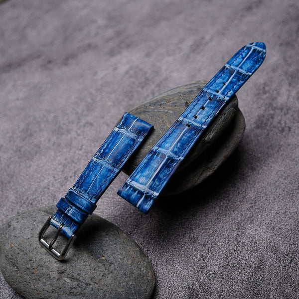 Patina Blue & Light Blue Alligator