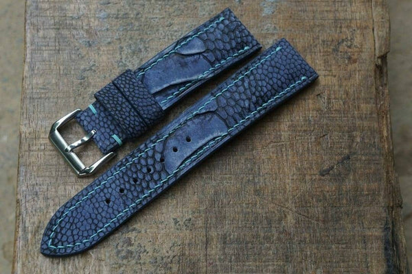 Dark Blue Ostrich Leg