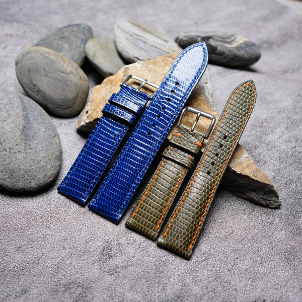 Olive & Blue Lizard