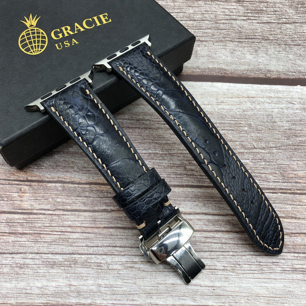 Dark Blue Ostrich Leg