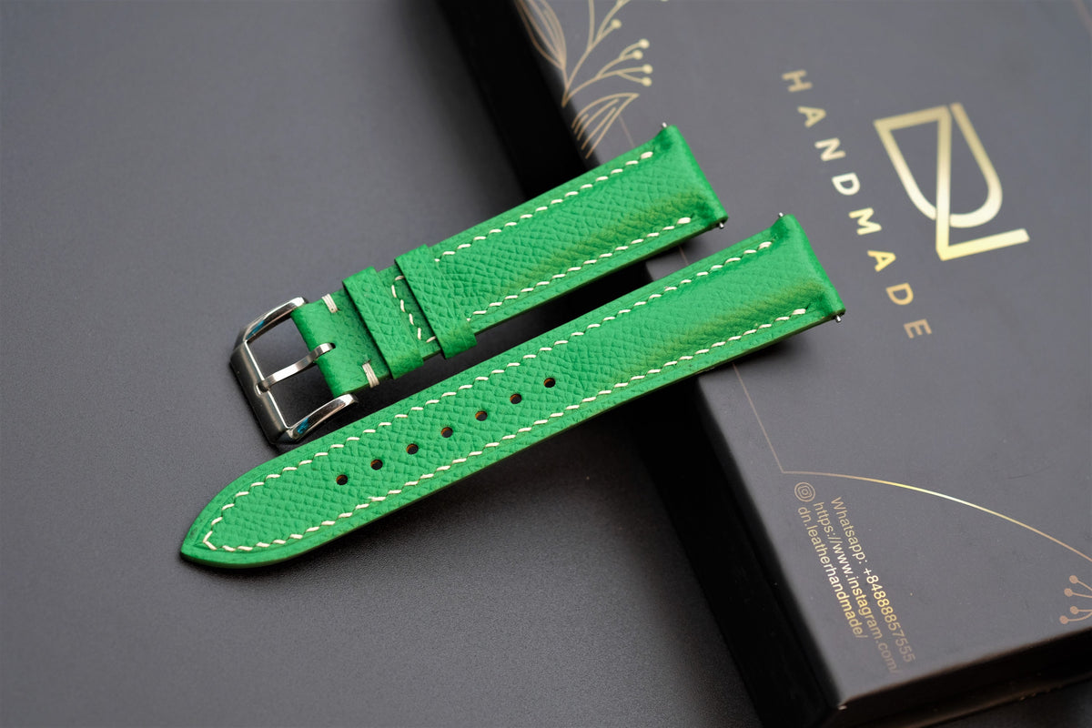 light green epsom leather watch strap – photo 2