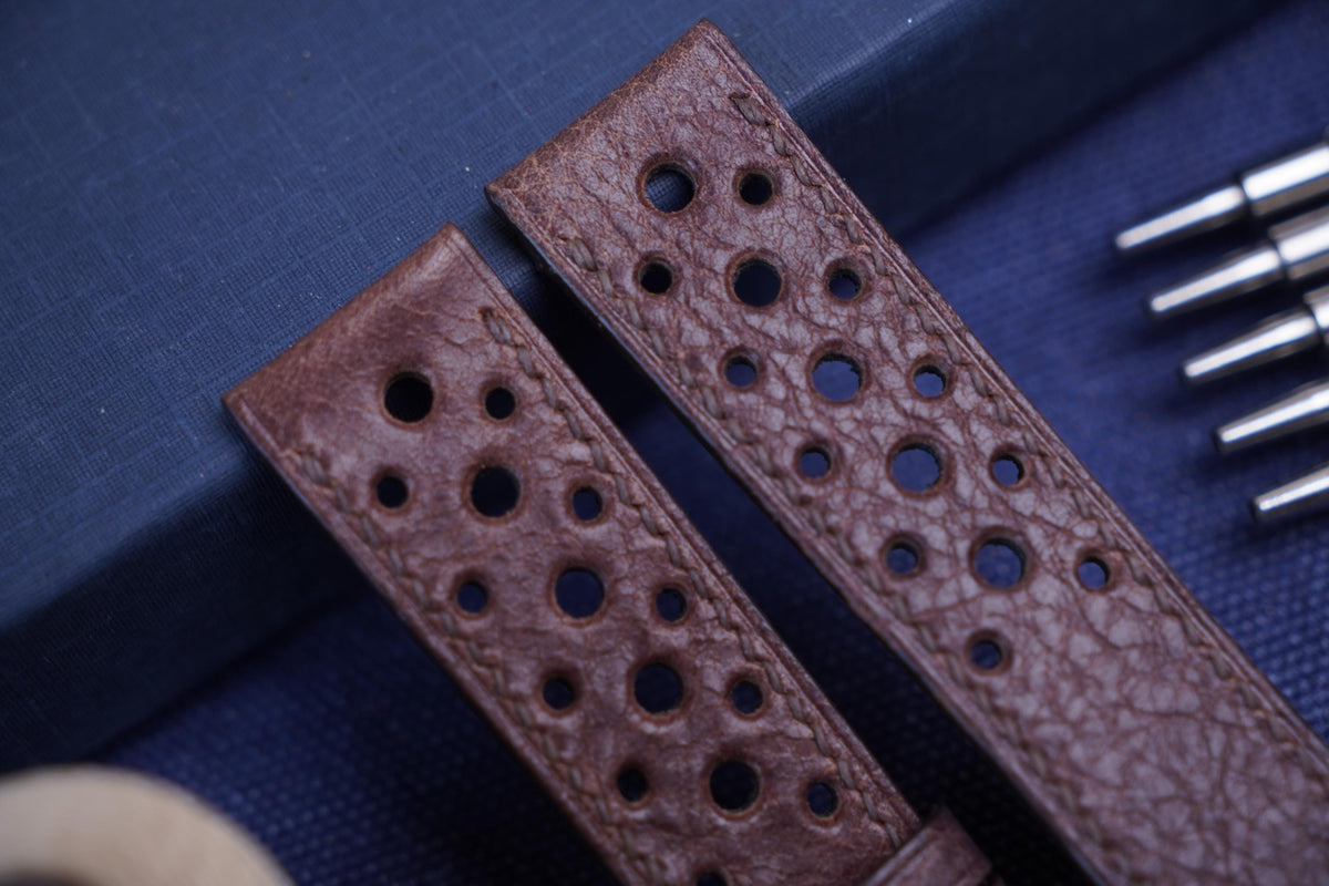 brown vachetta leather watch strap – photo 2