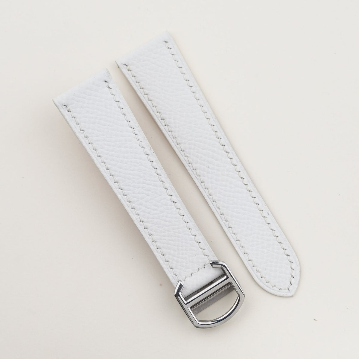 white epsom leather watch strap – photo 2