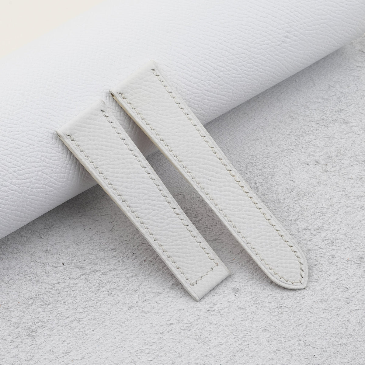 white epsom leather watch strap – photo 3