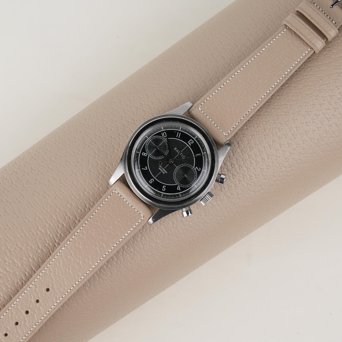 beige peccary leather watch strap – photo 3