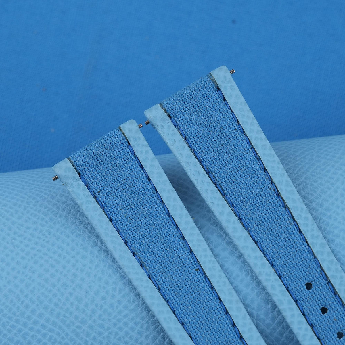 baby blue epsom leather watch strap – photo 3