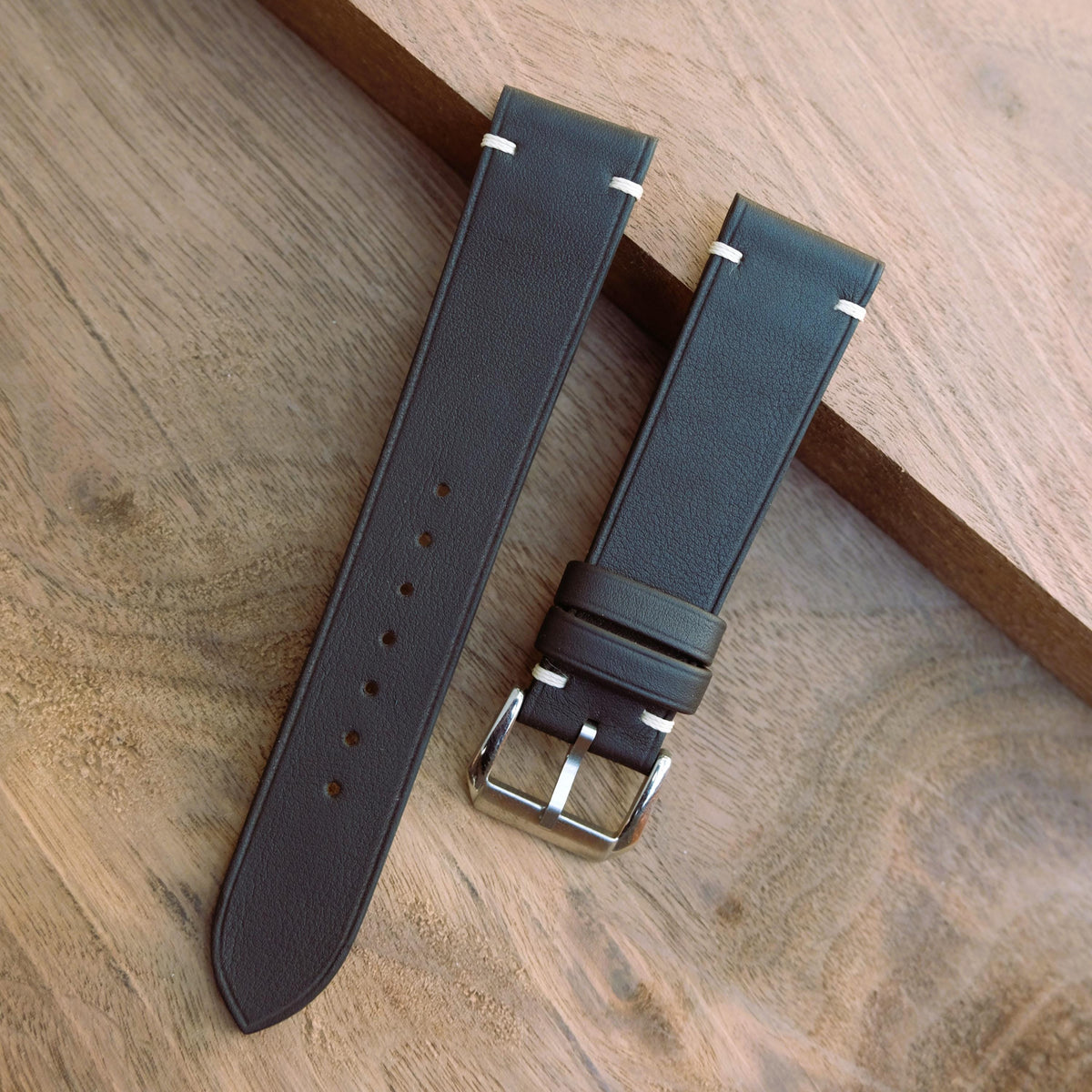 dark brown swift leather watch strap – photo 4
