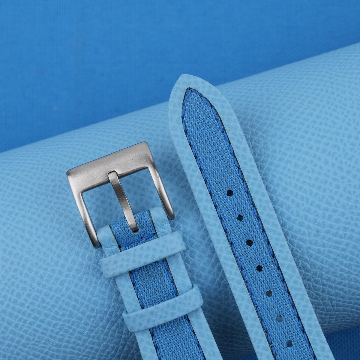 baby blue epsom leather watch strap – photo 4