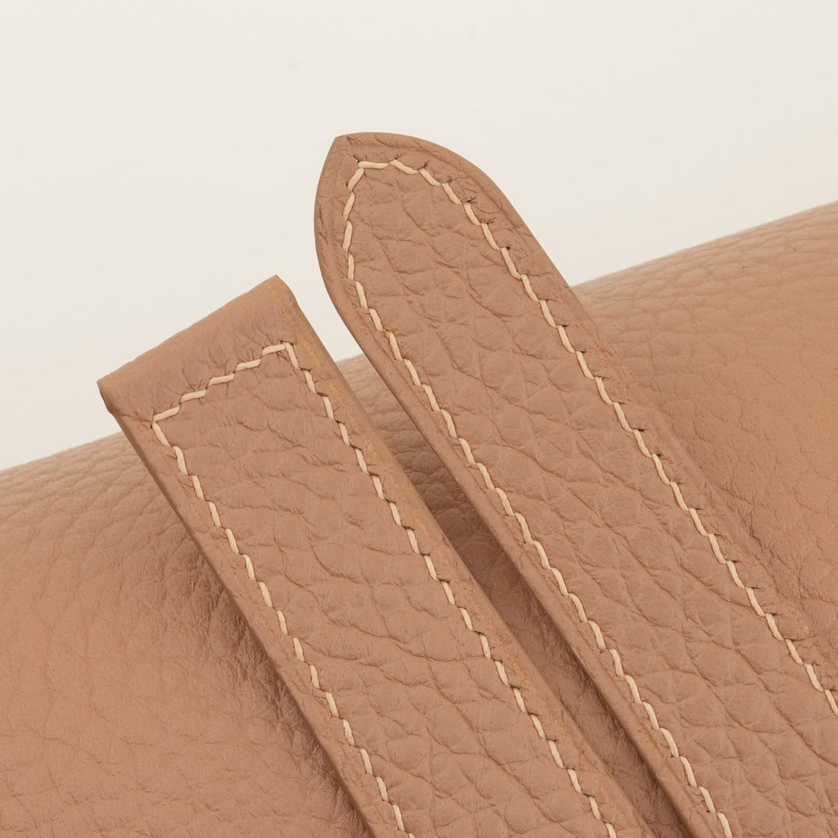 beige togo leather watch strap – photo 4